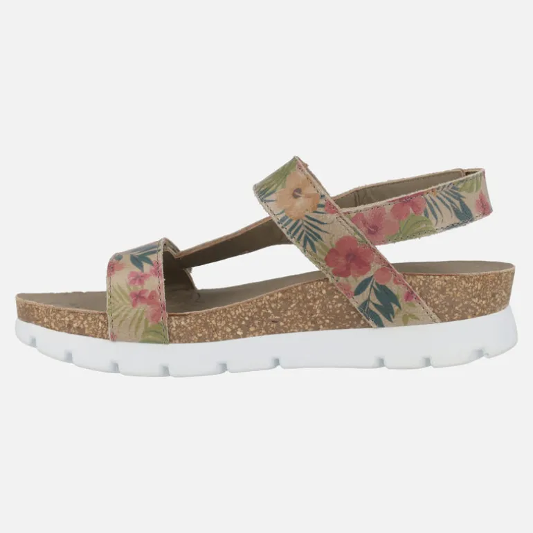 Sandalias de piel estampadas Selma Tropical