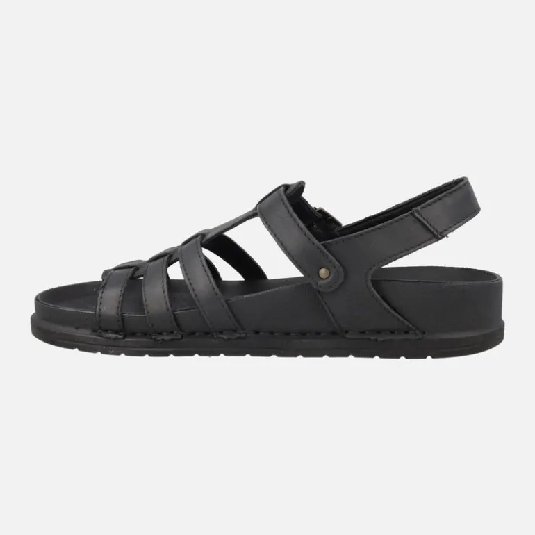 Sandalias de piel estilo cangrejeras con planta BIO