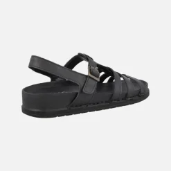 Sandalias de piel estilo cangrejeras con planta BIO