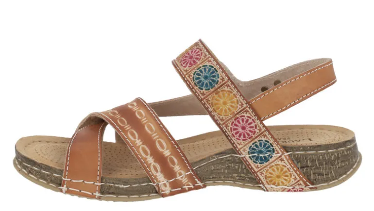 Sandalias de piel estilo étnico Jaclouxo 05 para mujer