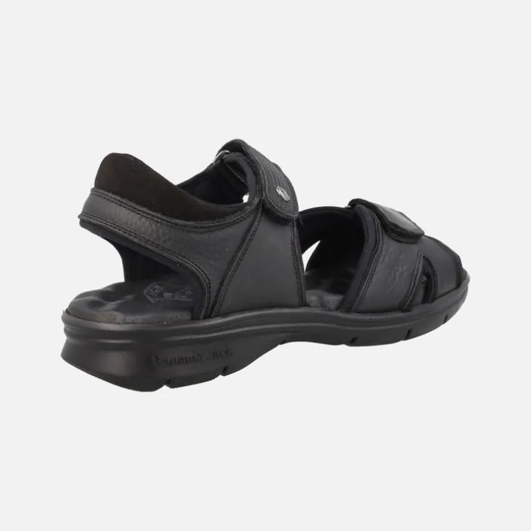 Sandalias de piel para hombre con cierre de velcro Sanders Basics