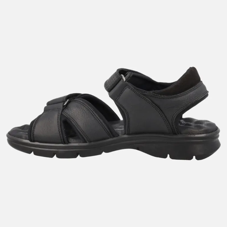 Sandalias de piel para hombre con cierre de velcro Sanders Basics