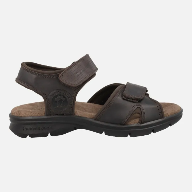 Sandalias de piel para hombre con cierre de velcro Sanders Basics