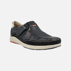 Sandalias de piel para hombre Kai con cierre de velcro