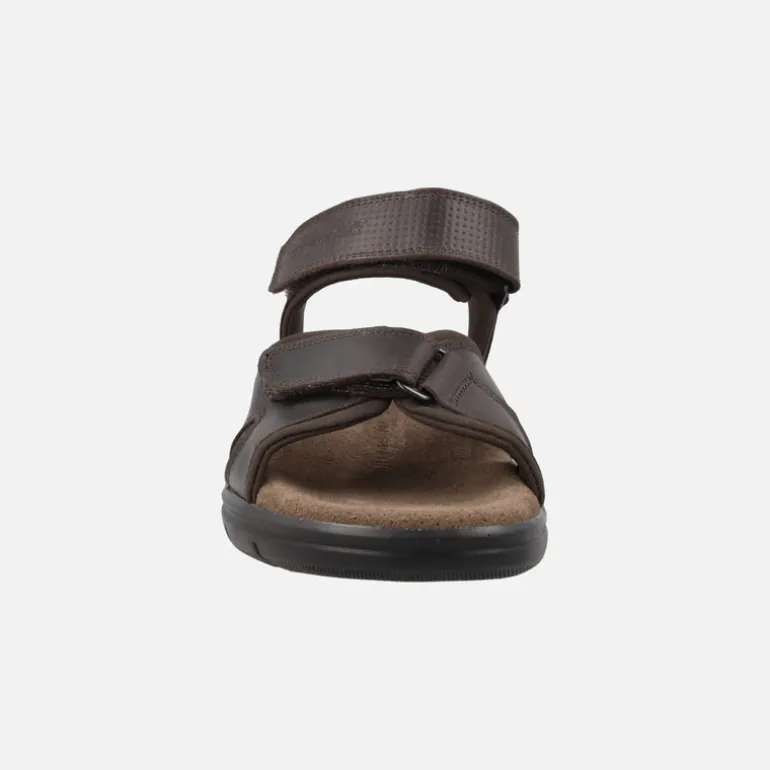 Sandalias de piel para hombre con cierre de velcro Sanders Basics