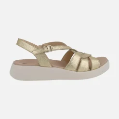 Sandalias de piel PATERNA en color oro
