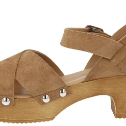 Sandalias de serraje para mujer con tachas metálicas Help the trees