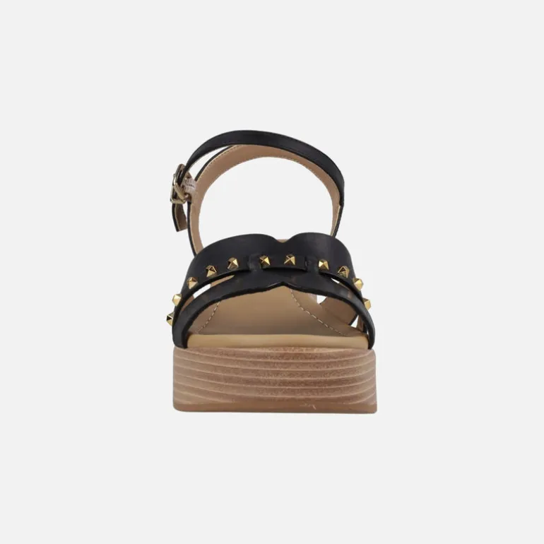 Sandalias de tacón con plataforma y detalle de tachas