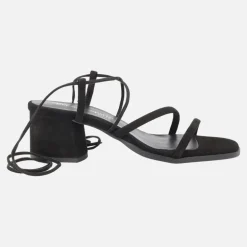Sandalias de tacón Grecia con cintas para atar