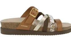 Sandalias de tiras combinadas en tonos tierra Huleda