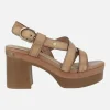 Sandalias de tiras con tacón alto y plataforma