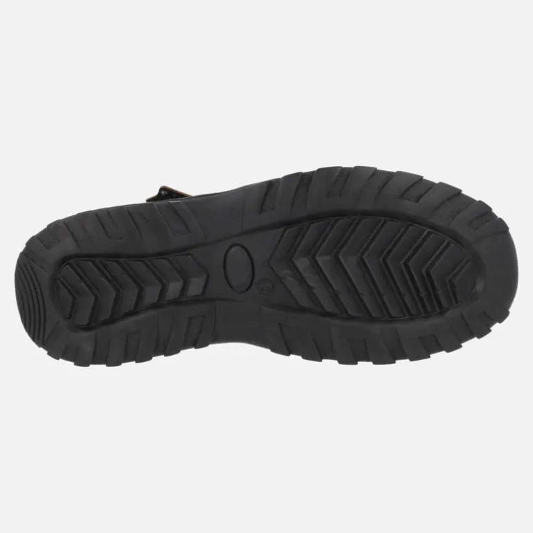 Sandalias deportivas marrones para hombre con cierre de velcro