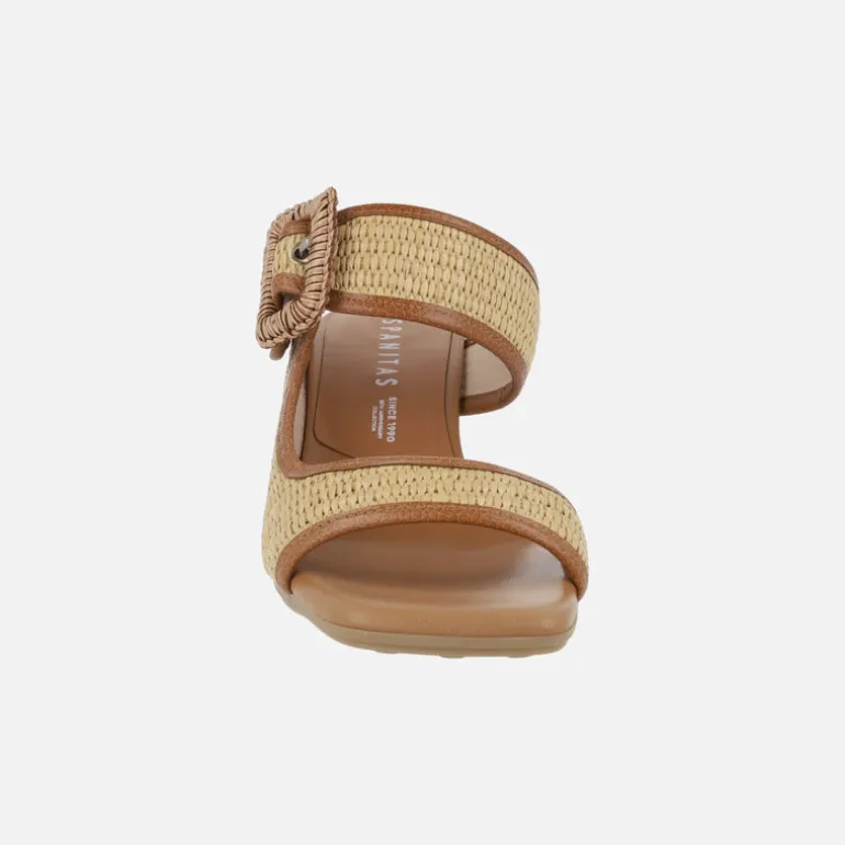 Sandalias destalonadas Miami en rafia