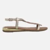 Sandalias doradas con pedrería Mulion