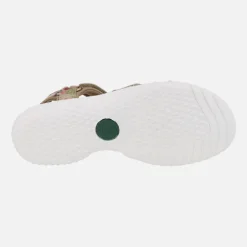 Sandalias estampadas de piel con velcros Noja Tropical