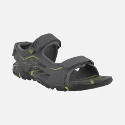 Sandalias grises para hombre con cierres de velcro Jerez 01