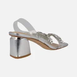 Sandalias Joya con pedrería y vinilo