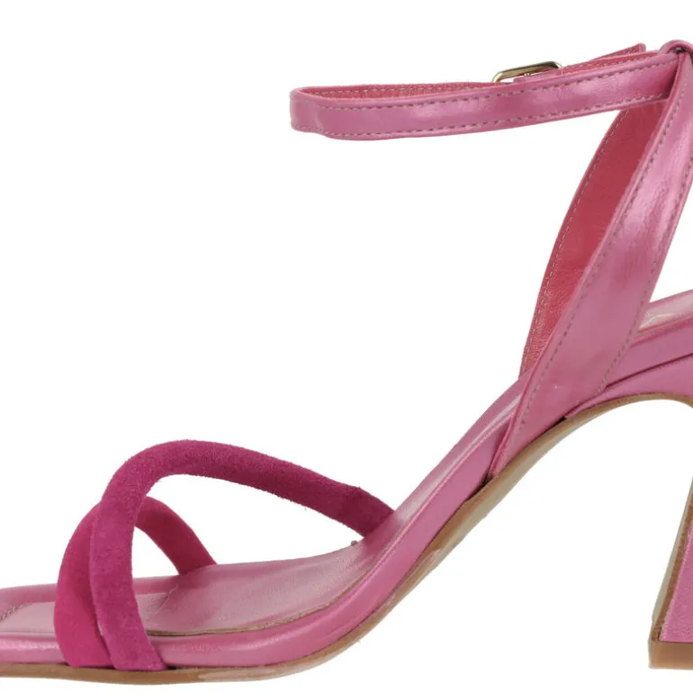 Sandalias Kate con tacón alto y pulsera al tobillo