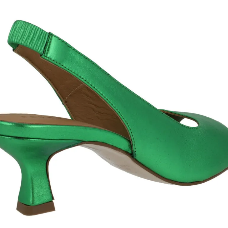 Sandalias metalizadas de tacón bajo Waterloo