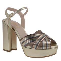 Sandalias multicolor con plataforma para mujer Titur