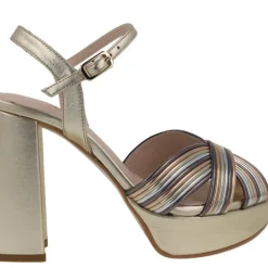 Sandalias multicolor con plataforma para mujer Titur