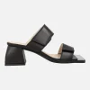 Sandalias negras de piel con velcros Alpe Dolly