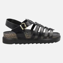 Sandalias negras estilo cangrejeras Tunez 107