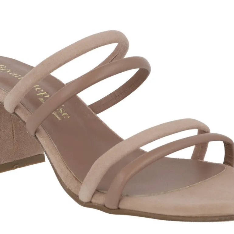 Sandalias Nolita de tiras combinadas y tacón ancho para mujer