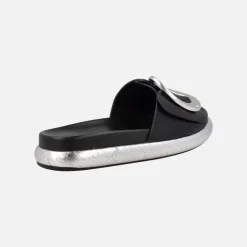 Sandalias planas con maxi hebilla Pascal