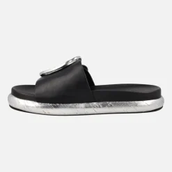 Sandalias planas con maxi hebilla Pascal
