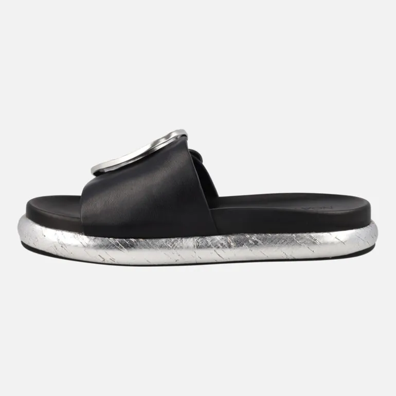Sandalias planas con maxi hebilla Pascal
