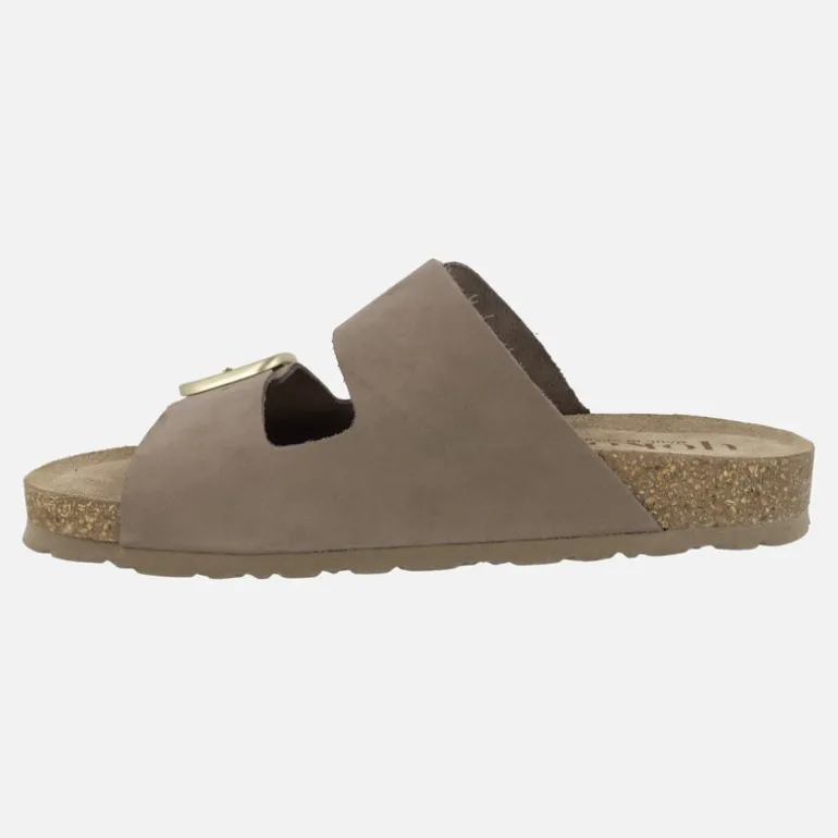 Sandalias planas de piel estilo bios con hebillas Jerba 700