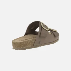 Sandalias planas de piel estilo bios con hebillas Jerba 700