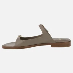 Sandalias planas de piel para mujer Lottusse Nylo con hebillas