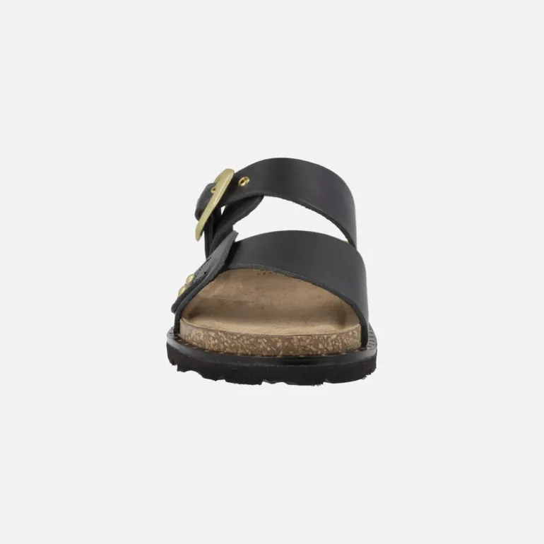 Sandalias planas de piel Bolus 254 con hebilla asimétrica