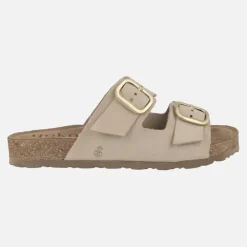 Sandalias planas de piel estilo bios con hebillas Jerba 700
