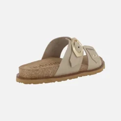 Sandalias planas de piel Bolus 254 con hebilla asimétrica