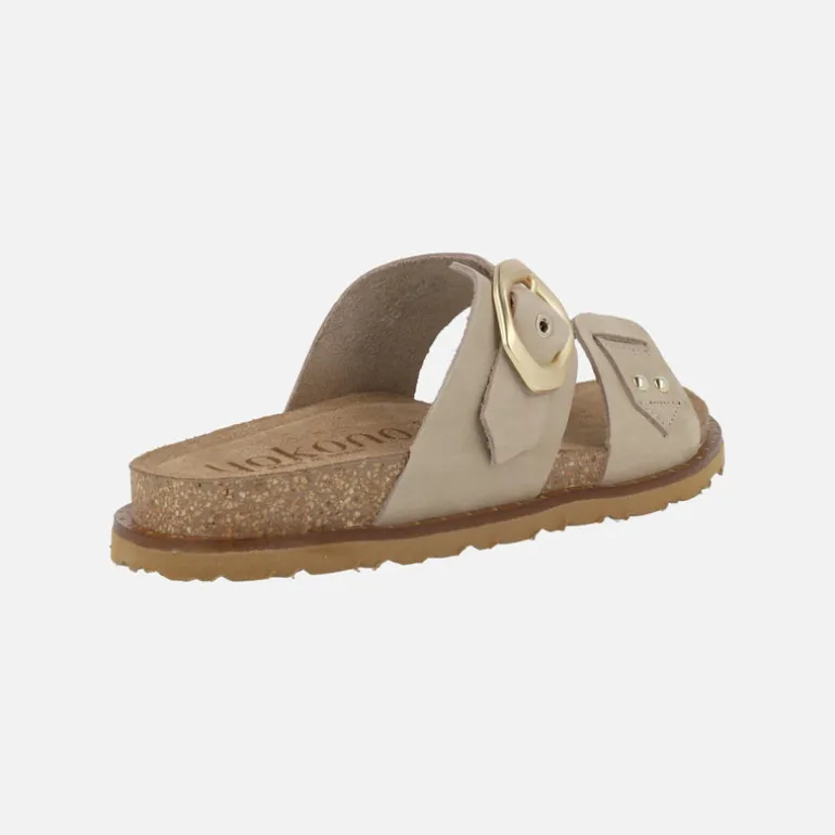 Sandalias planas de piel Bolus 254 con hebilla asimétrica