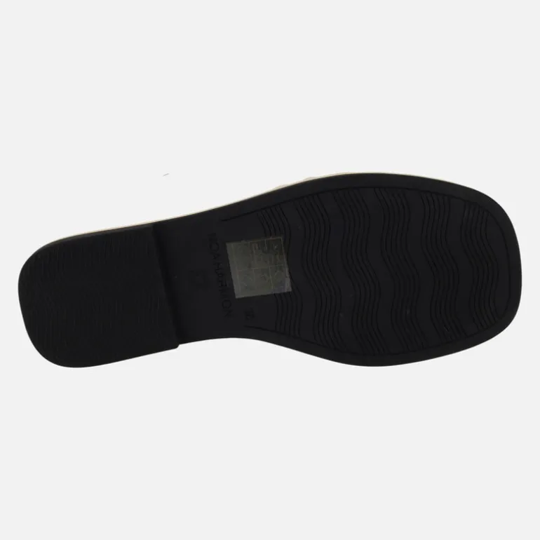 Sandalias planas de tiras estilo cangrejeras