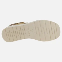 Sandalias Purpura de piel con cuña WondersFLY
