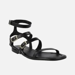 Sandalias romanas de piel con cuatro tiras Creta