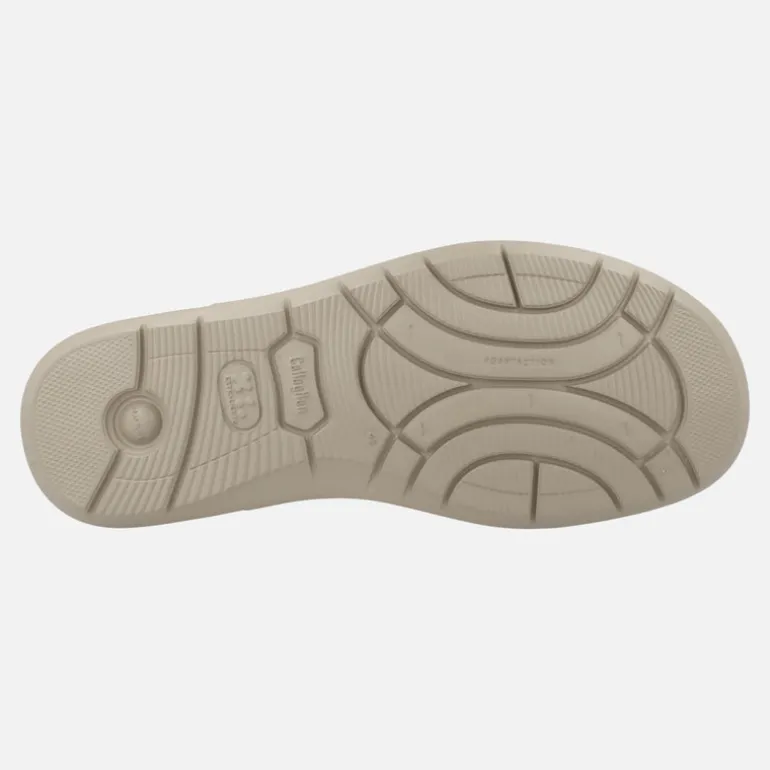Sandalias semi abiertas de piel para hombre Leban
