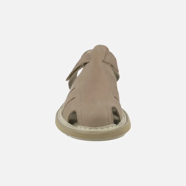 Sandalias semi abiertas de piel para hombre Leban