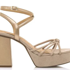 Sandalias Sindy con pala de nudo y plataforma