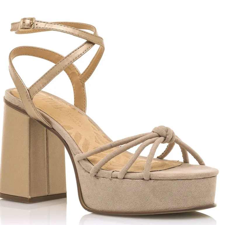 Sandalias Sindy con pala de nudo y plataforma