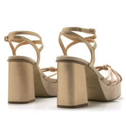 Sandalias Sindy con pala de nudo y plataforma
