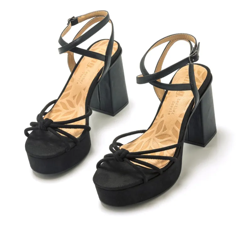 Sandalias Sindy con pala de nudo y plataforma