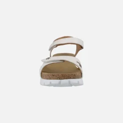 Sandalias Sulia Basics en piel con cierre de velcro