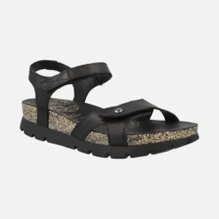 Sandalias Sulia Basics en piel con cierre de velcro