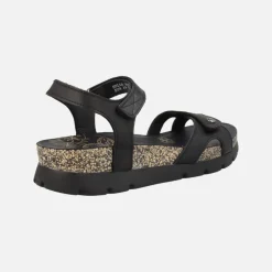 Sandalias Sulia Basics en piel con cierre de velcro
